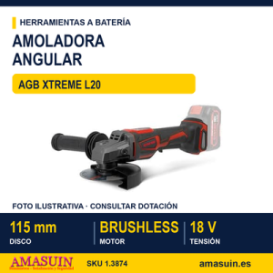 AMOLADORA ANGULAR 18V AGB XTREME L20