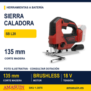SIERRA CALADORA BRUSHLESS A BATERÍA SB L20