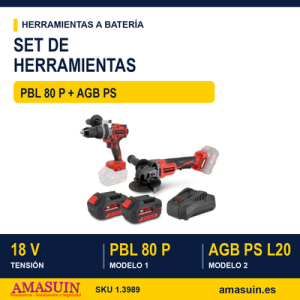 Set 18 V PBL 80 P L2024 + AGB PS L20