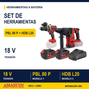 Set 18 V PBL 80 P L2024 + HDB L20 COMPACT