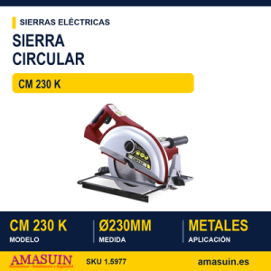 SIERRA CIRCULAR PARA METALES Y PANELES SANDWICH ø230 mm CM 230 K