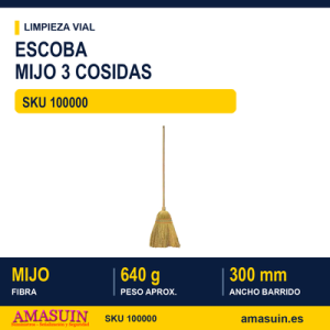 Escoba MIJO 3 COSIDAS