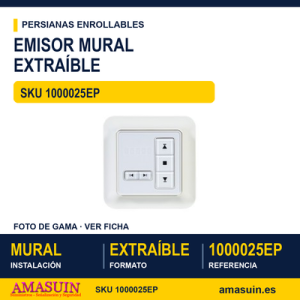 Emisor para motor mural extraible - EMISOR MURAL EXTRAIBLE 5 CANALES