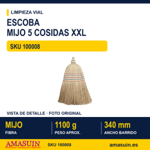 Escoba MIJO 5 COSIDAS XXL
