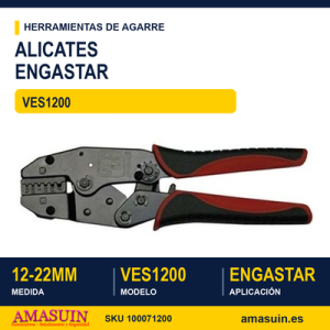 Alicates Engastar Terminales de 12-22mm VES1200