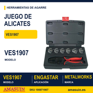 Juego de Alicates para Engastar VES1907