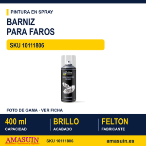 Barniz Transparente para Faros Spray 400ml.