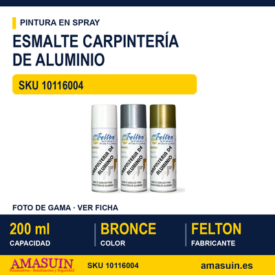 Esmalte Bronce Especial Carpintería Aluminio Spray 200ml. 1 Esmalte Bronce Especial Carpintería Aluminio Spray 200ml.