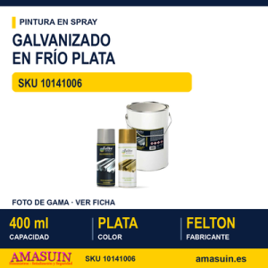 Galvanizado en Frio Plata Spray 400ml.