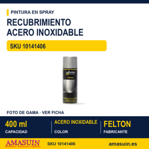 Recubrimiento Acero Inoxidable Spray 400ml.