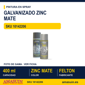 Galvanizado Zinc Mate Spray 400ml.
