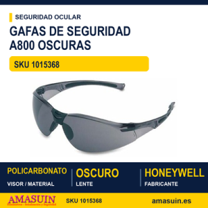 Gafas Seguridad A800 Oscuras.