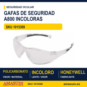 Gafas Seguridad A800 Incolora.