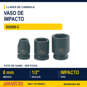 VASO DE IMPACTO 1/2" 920508-C 8MM