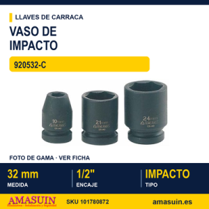 VASO DE IMPACTO 12" 920532-C 32MM