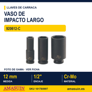 VASO DE IMPACTO LARGO 1/2" 920612-C