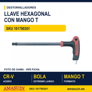 Llave Hexagonal con Mango T 4MM - 510504