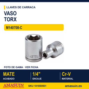 VASO TORX 1/4" M140708-C