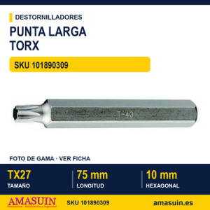 Punta Larga Torx 220827 - TX27