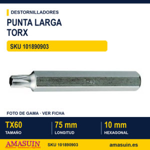 Punta Larga Torx 220860 - TX60
