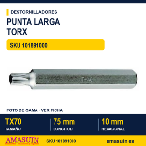 Punta Larga Torx 220870 - TX70