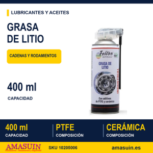 Grasa Litio Cadenas y Rodamientos Spray 400ml