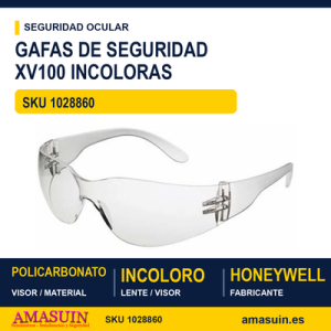 Gafas Seguridad XV100 Incoloras.