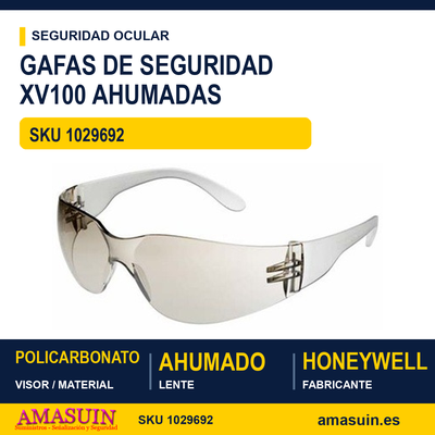 Gafas Seguridad XV100 Ahumadas. 1 Gafas Seguridad XV100 Ahumadas.