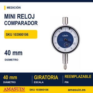 MINI RELOJ COMPARADOR 40 mm
