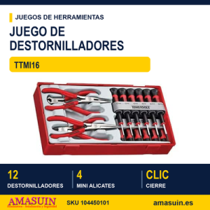 Bandeja de Destornilladores y Mini Alicates TTMI16