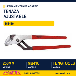 Tenaza de Apertura Múltiple de Cremallera MB410 250MM