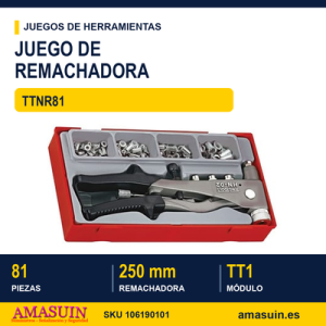 Juego de remachadora TTNR81 - 81 Piezas