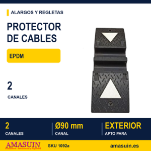 Protector Pasa Cables 850x300x135mm. Carga Pesada.