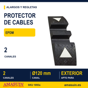 Protector Pasa Cables 1000x300x135mm. Carga Pesada.