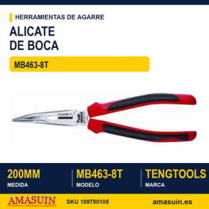 Alicate de Boca Curva Semi Redonda MB463-8T 200MM