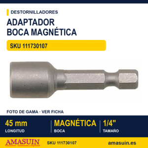 Adaptador de Tornillos Magnético NS45108M - 1/4"