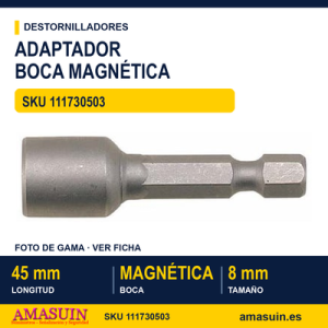 Adaptador de Tornillos Magnético NS45508M - 8MM