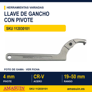 Llave de Gancho con Pivote HP2014 - 19-50mm