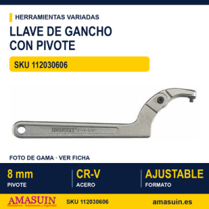Llave de Gancho con Pivote HP2038 - 50-120mm