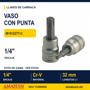 Vaso de Punta Plana ¼” M141227T-C
