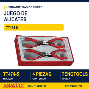 Juego de Alicates de Arandelas TT474-5 / 4 Piezas