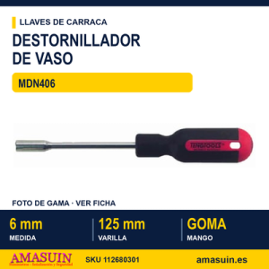 Destornillador de Vaso Hexagonal MDN406 - 6MM
