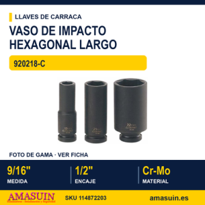 Vaso de Impacto Hexagonal Largo 12" - 920218-C