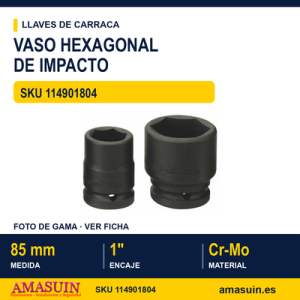 Vaso de Impacto Hexagonal 1” 910585 - 85 MM