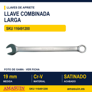 Llave combinada larga 605919 - 19 mm