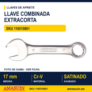 Llave Combinada Extracorta 6005M17 - 17MM