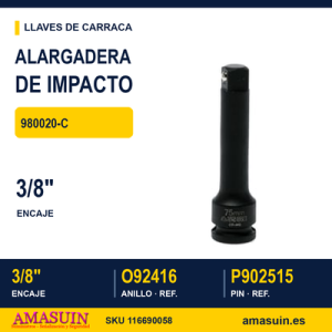 Alargadera de Impacto 3/8” 980020-C