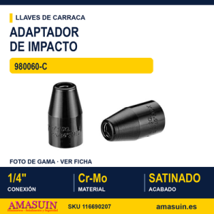 Adaptador de impacto 1/4" 980060-C
