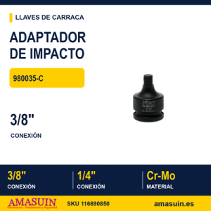 Adaptador de impacto 3/8" a 1/4" 980035-C