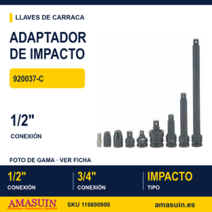 ADAPTADOR IMPACTO 1/2" A 3/4" 920037-C ADAPTADOR IMPACTO 12" A 34" 920037-C